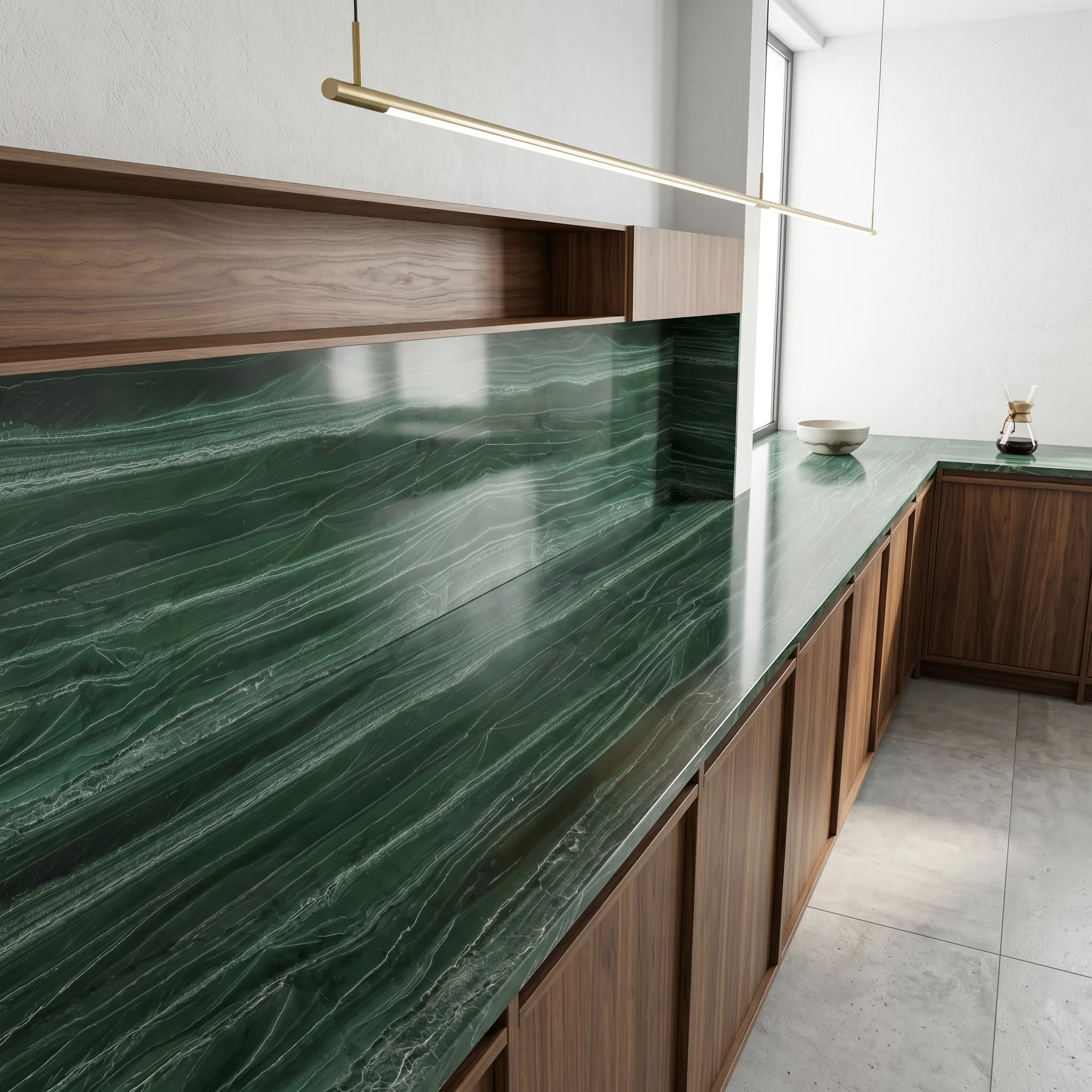 Foto de Amazônia Green — Cozinhas (Quartzito metamórfico de Goiás)